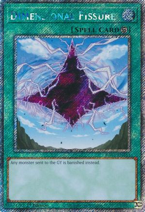 Dimensional Fissure (Platinum Secret Rare) (RA03-EN163) - Quarter Century Bonanza 1st Edition Quarter Century Bonanza Yugioh Single Squirtle Squad Card Shop.