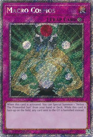 Macro Cosmos (Platinum Secret Rare) (RA03-EN164) - Quarter Century Bonanza 1st Edition Quarter Century Bonanza Yugioh Single Squirtle Squad Card Shop.