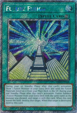 Future Fusion (Platinum Secret Rare) (RA03-EN168) - Quarter Century Bonanza 1st Edition Quarter Century Bonanza Yugioh Single Squirtle Squad Card Shop.