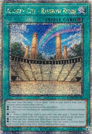 Ancient City - Rainbow Ruins (Quarter Century Secret Rare) (RA03-EN181) - Quarter Century Bonanza 1st Edition Quarter Century Bonanza Yugioh Single Squirtle Squad Card Shop.