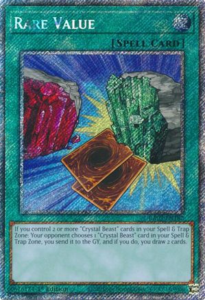 Rare Value (Platinum Secret Rare) (RA03-EN182) - Quarter Century Bonanza 1st Edition Quarter Century Bonanza Yugioh Single Squirtle Squad Card Shop.