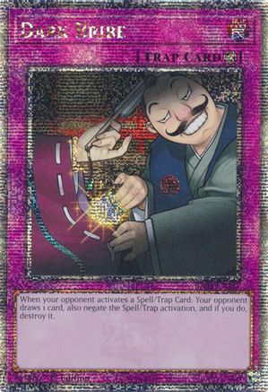 Dark Bribe (Quarter Century Secret Rare) (RA03-EN187) - Quarter Century Bonanza 1st Edition Quarter Century Bonanza Yugioh Single Squirtle Squad Card Shop.