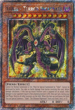 Yubel - Terror Incarnate (Platinum Secret Rare) (RA03-EN190) - Quarter Century Bonanza 1st Edition Quarter Century Bonanza Yugioh Single Squirtle Squad Card Shop.