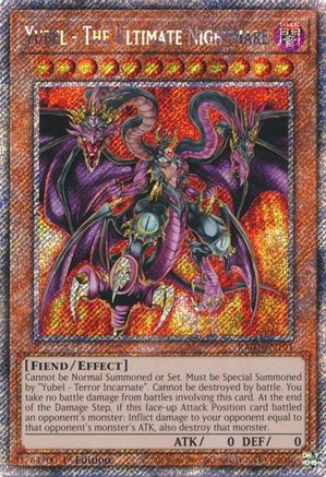 Yubel - The Ultimate Nightmare (Platinum Secret Rare) (RA03-EN191) - Quarter Century Bonanza 1st Edition Quarter Century Bonanza Yugioh Single Squirtle Squad Card Shop.