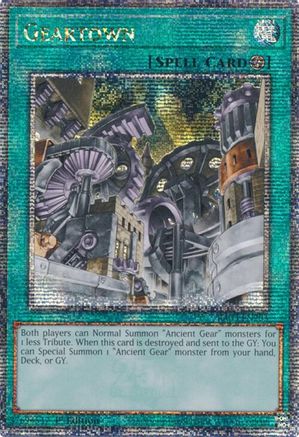 Geartown (Quarter Century Secret Rare) (RA03-EN203) - Quarter Century Bonanza 1st Edition Quarter Century Bonanza Yugioh Single Squirtle Squad Card Shop.