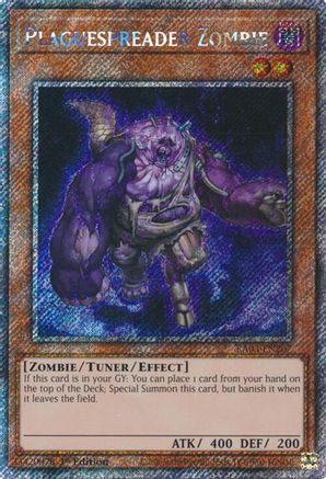 Plaguespreader Zombie (Platinum Secret Rare) (RA03-EN207) - Quarter Century Bonanza 1st Edition Quarter Century Bonanza Yugioh Single Squirtle Squad Card Shop.