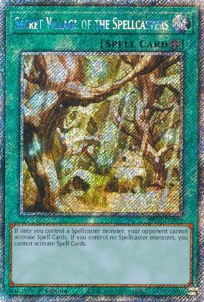 Secret Village of the Spellcasters (Platinum Secret Rare) (RA03-EN209) - Quarter Century Bonanza 1st Edition Quarter Century Bonanza Yugioh Single Squirtle Squad Card Shop.