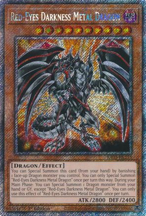 Red-Eyes Darkness Metal Dragon (Platinum Secret Rare) (RA03-EN212) - Quarter Century Bonanza 1st Edition Quarter Century Bonanza Yugioh Single Squirtle Squad Card Shop.