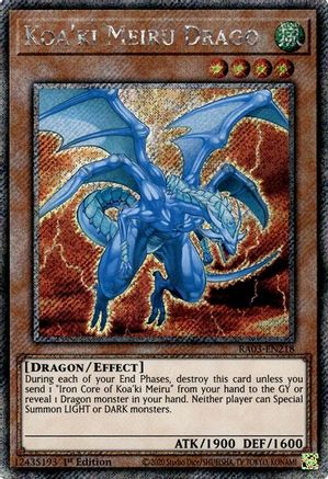 Koa'ki Meiru Drago (Platinum Secret Rare) (RA03-EN218) - Quarter Century Bonanza 1st Edition Quarter Century Bonanza Yugioh Single Squirtle Squad Card Shop.