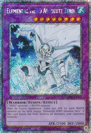 Elemental HERO Absolute Zero (Platinum Secret Rare) (RA03-EN231) - Quarter Century Bonanza 1st Edition Quarter Century Bonanza Yugioh Single Squirtle Squad Card Shop.
