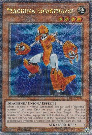 Machina Gearframe (Quarter Century Secret Rare) (RA03-EN234) - Quarter Century Bonanza 1st Edition Quarter Century Bonanza Yugioh Single Squirtle Squad Card Shop.
