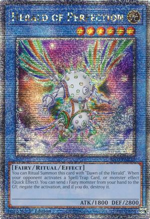Herald of Perfection (Quarter Century Secret Rare) (RA03-EN237) - Quarter Century Bonanza 1st Edition Quarter Century Bonanza Yugioh Single Squirtle Squad Card Shop.