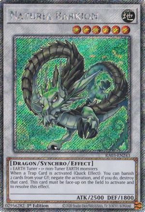 Naturia Barkion (Platinum Secret Rare) (RA03-EN243) - Quarter Century Bonanza 1st Edition Quarter Century Bonanza Yugioh Single Squirtle Squad Card Shop.
