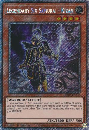 Legendary Six Samurai - Kizan (Platinum Secret Rare) (RA03-EN249) - Quarter Century Bonanza 1st Edition Quarter Century Bonanza Yugioh Single Squirtle Squad Card Shop.