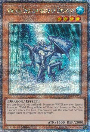 Stream, Dragon Ruler of Droplets (Quarter Century Secret Rare) (RA03-EN255) - Quarter Century Bonanza 1st Edition Quarter Century Bonanza Yugioh Single Squirtle Squad Card Shop.