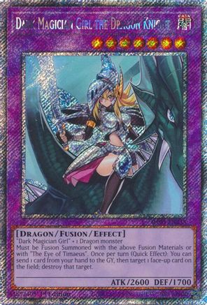 Dark Magician Girl the Dragon Knight (Platinum Secret Rare) (RA03-EN258) - Quarter Century Bonanza 1st Edition Quarter Century Bonanza Yugioh Single Squirtle Squad Card Shop.