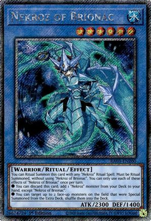 Nekroz of Brionac (Platinum Secret Rare) (RA03-EN260) - Quarter Century Bonanza 1st Edition Quarter Century Bonanza Yugioh Single Squirtle Squad Card Shop.