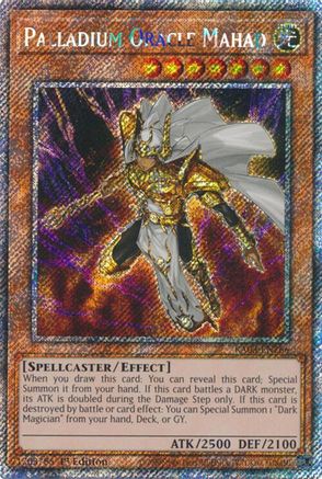 Palladium Oracle Mahad (Platinum Secret Rare) (RA03-EN266) - Quarter Century Bonanza 1st Edition Quarter Century Bonanza Yugioh Single Squirtle Squad Card Shop.