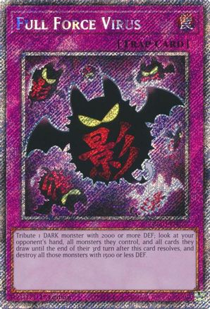 Full Force Virus (Platinum Secret Rare) (RA03-EN267) - Quarter Century Bonanza 1st Edition Quarter Century Bonanza Yugioh Single Squirtle Squad Card Shop.