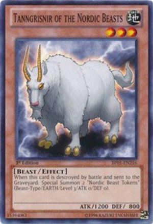 Tanngrisnir of the Nordic Beasts (BP01-EN216) - Battle Pack: Epic Dawn 1st Edition Battle Pack: Epic Dawn Yugioh Single Squirtle Squad Card Shop.
