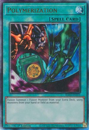 Polymerization (A) (Alternate Art) (PUR) (RA03-EN051) - Quarter Century Bonanza 1st Edition Quarter Century Bonanza Yugioh Single Squirtle Squad Card Shop.