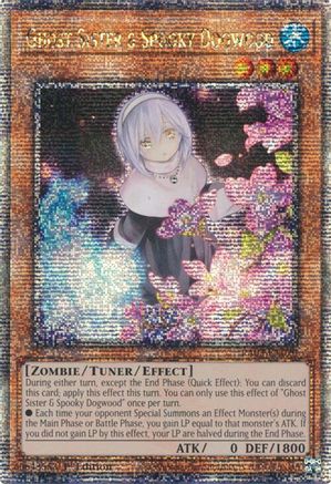 Ghost Sister & Spooky Dogwood (Alternate Art) (Quarter Century Secret Rare) (RA03-EN020) - Quarter Century Bonanza 1st Edition Quarter Century Bonanza Yugioh Single Squirtle Squad Card Shop.