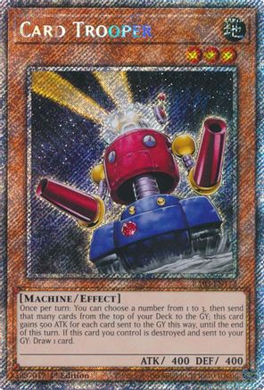 Card Trooper (Platinum Secret Rare) (RA03-EN172) - Quarter Century Bonanza 1st Edition Quarter Century Bonanza Yugioh Single Squirtle Squad Card Shop.