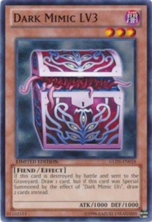 Dark Mimic LV3 (GLD5-EN018) - Gold Series: Haunted Mine Limited Gold Series: Haunted Mine Yugioh Single Squirtle Squad Card Shop.
