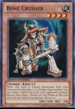 Bone Crusher (GLD5-EN025) - Gold Series: Haunted Mine Limited Gold Series: Haunted Mine Yugioh Single Squirtle Squad Card Shop.
