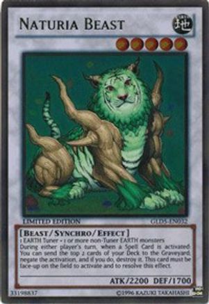 Naturia Beast (GLD5-EN032) - Gold Series: Haunted Mine Limited Gold Series: Haunted Mine Yugioh Single Squirtle Squad Card Shop.