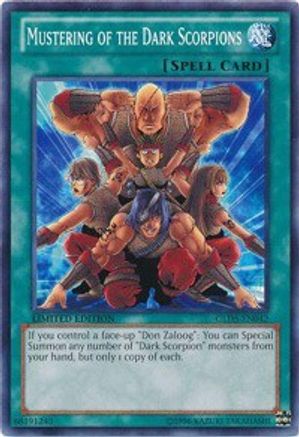 Mustering of the Dark Scorpions (GLD5-EN042) - Gold Series: Haunted Mine Limited Gold Series: Haunted Mine Yugioh Single Squirtle Squad Card Shop.