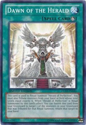 Dawn of the Herald (GLD5-EN044) - Gold Series: Haunted Mine Limited Gold Series: Haunted Mine Yugioh Single Squirtle Squad Card Shop.