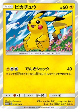Pikachu - 276/SM-P (276/SM-P) - SMP Sun Moon Promos Holofoil SM-P: Sun & Moon Promos Pokemon Japanese Single Squirtle Squad Card Shop.