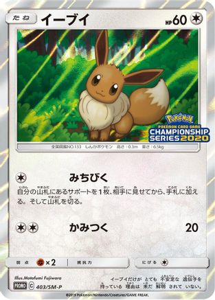 Eevee - 403/SM-P (403/SM-P) - SMP Sun Moon Promos Holofoil SM-P: Sun & Moon Promos Pokemon Japanese Single Squirtle Squad Card Shop.