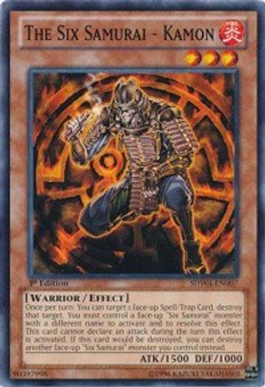 The Six Samurai - Kamon (SDWA-EN007) - Structure Deck: Samurai Warlords 1st Edition Structure Deck: Samurai Warlords Yugioh Single Squirtle Squad Card Shop.