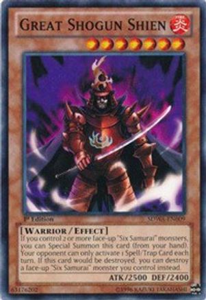 Great Shogun Shien (SDWA-EN009) - Structure Deck: Samurai Warlords 1st Edition Structure Deck: Samurai Warlords Yugioh Single Squirtle Squad Card Shop.