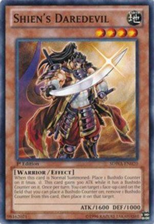 Shien's Daredevil (SDWA-EN020) - Structure Deck: Samurai Warlords 1st Edition Structure Deck: Samurai Warlords Yugioh Single Squirtle Squad Card Shop.