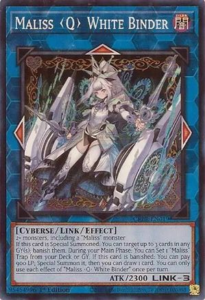 Maliss Q White Binder (CRBR-EN019) - Crossover Breakers 1st Edition Crossover Breakers Yugioh Single Squirtle Squad Card Shop.