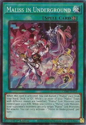 Maliss in Underground (CR) (CRBR-EN021) - Crossover Breakers 1st Edition Crossover Breakers Yugioh Single Squirtle Squad Card Shop.