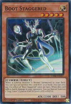 Boot Staggered (SR) (CRBR-EN057) - Crossover Breakers 1st Edition Crossover Breakers Yugioh Single Squirtle Squad Card Shop.
