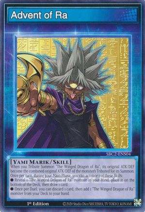 Advent of Ra (SBC2-ENS04) - Speed Duel: Battle City Finals 1st Edition Speed Duel: Battle City Finals Yugioh Single Squirtle Squad Card Shop.