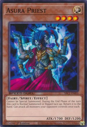 Asura Priest (SBC2-ENI05) - Speed Duel: Battle City Finals 1st Edition Speed Duel: Battle City Finals Yugioh Single Squirtle Squad Card Shop.