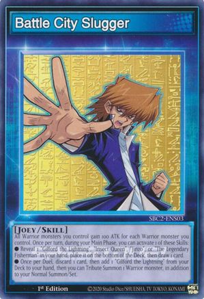 Battle City Slugger (SBC2-ENS03) - Speed Duel: Battle City Finals 1st Edition Speed Duel: Battle City Finals Yugioh Single Squirtle Squad Card Shop.