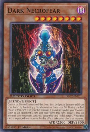 Dark Necrofear (SBC2-ENE01) - Speed Duel: Battle City Finals 1st Edition Speed Duel: Battle City Finals Yugioh Single Squirtle Squad Card Shop.