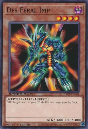 Des Feral Imp (SBC2-ENB04) - Speed Duel: Battle City Finals 1st Edition Speed Duel: Battle City Finals Yugioh Single Squirtle Squad Card Shop.