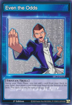 Even the Odds (SBC2-ENS19) - Speed Duel: Battle City Finals 1st Edition Speed Duel: Battle City Finals Yugioh Single Squirtle Squad Card Shop.