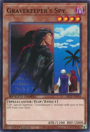 Gravekeeper's Spy (SBC2-ENF10) - Speed Duel: Battle City Finals 1st Edition Speed Duel: Battle City Finals Yugioh Single Squirtle Squad Card Shop.