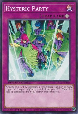 Hysteric Party (SBC2-ENH18) - Speed Duel: Battle City Finals 1st Edition Speed Duel: Battle City Finals Yugioh Single Squirtle Squad Card Shop.