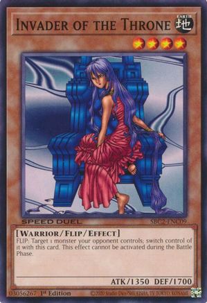 Invader of the Throne (SBC2-ENC09) - Speed Duel: Battle City Finals 1st Edition Speed Duel: Battle City Finals Yugioh Single Squirtle Squad Card Shop.