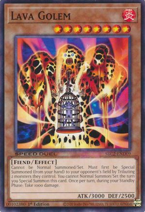 Lava Golem (SBC2-END09) - Speed Duel: Battle City Finals 1st Edition Speed Duel: Battle City Finals Yugioh Single Squirtle Squad Card Shop.